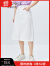 迪赛尼斯（DESIGNICE）商场同款夏季新款通勤纯色高腰a字伞裙半身裙女士 珍珠白 XL