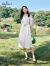 伊芙丽（eifini）伊芙丽2023春装新款设计感轻薄简约高级感通勤职场衬衫式连衣裙女 本白色 155/80A/S