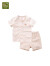 拉比（Labi Baby）婴儿家居服夏季新款男女童睡衣棉质薄款儿童内衣套装 熊Baby七分全开 73