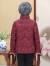 雅鹿中老年羽绒服女短款2023新款立领50岁60岁奶奶外套XWJ 酒红 180/3XL（建议115-130斤）