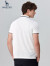 哈吉斯（HAZZYS）男装 夏季款短袖抗菌纯色简约基础POLO衫ASTZE03BX33 白色WT 185/104A 52