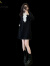 啄木鸟黑色独特超好看卫衣连衣裙女秋冬小个子显瘦气质高级感赫本风裙子 黑色 XL（建议115-125斤 高品质）