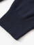 堡狮龙bossini男款秋季新品简约基础质感休闲通勤圆领长袖针织衫 1549深蓝色 L