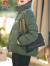 皮尔卡丹绿色短款高端鹅绒羽绒服女2023年冬季新款立领设计感面包服加厚 海藻绿 XL