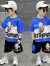 迪士尼（Disney）品牌童装男童夏装短袖套装夏季衣服裤子两件套男宝宝儿童运动套装 蓝色 110cm