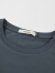 海一家舒适全棉短T2024年夏季新款简约字母经典圆领男士短袖T恤 深灰（净色）B3 165/84A