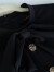 ROEYSHOUSE罗衣知性黑色修身连衣裙女冬装新款气质包臀针织中长裙07656 黑色 2XL