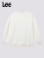Lee儿童圆领卫衣男女童装长袖T恤2024春季新款中大童套头上衣打底衫 白色 150cm