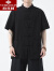 俞兆林夏季中年男士唐装亚麻男款中国风复古盘扣衬衫棉麻上衣新中式青年 黑色 XL