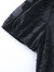 木棉林（mumianlin）法式气质大码连衣裙夏装优雅提花高档宽松遮肚显瘦娃娃领中长裙子 黑色 L(建议100-120斤）