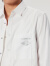 速写男装春秋季新款衬衣长袖休闲白色衬衫棉质松弛感时髦简约 105半漂白 L