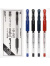 日本uni三菱中性笔UM151学生考试用0.5黑色水笔办公签字笔财务专用umn-151速干碳素水笔 【盒装笔】10支红色 0.5mm
