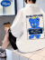 迪士尼（Disney）男童短袖t恤Polo衫2024夏季薄款翻领中大童休闲宽松上衣儿童夏装 白色(CO蓝字母) 160 建议身高145-155cm
