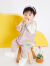 巴拉巴拉婴儿连体衣新生婴儿衣服哈衣爬服外出抱衣春装可爱洋气萌 粉紫小花朵-70020 90cm