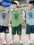 迪士尼（Disney）男童篮球服背心套装儿童夏速干训练服中大童运动无袖24号科比球衣 中国少年短袖紫色 140