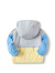 巴拉巴拉男童外套宝宝衣服婴儿上衣连帽童装时尚拼接洋气帅气可爱 蓝黄色调00383 90cm