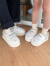 细细条（XIXITIAO）新款哆啦A梦包跟棉鞋男女冬季情侣居家保暖加绒可爱棉拖鞋 白色 38-39