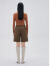 歌力思（ELLASSAY）【博主同款】秋季新款直筒西裤休闲短裤女EWB333K02500 驼棕色 S
