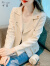 可茵（Keyin）外套女短款2023年秋季新款韩版气质显瘦百搭修身气质夹克上衣女潮 米白色 M