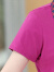 皮尔卡丹（pierre cardin）中年纯棉T恤女夏季新款装运动小薄款汗衫短袖上衣 玫红色ins潮潮女高颜值 L 建议90-105斤ins潮潮女高颜值