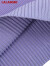 拉拉波波春季新款彩色拼色修身polo领针织短袖女LBCA-WSTM11商场同款 紫色 S