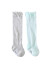 英氏（YEEHOO）宝宝长袜2双装儿童袜男童女童袜子镂空薄款云朵提花防蚊袜