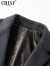 承翼CHIAY奢侈高端品牌男装高档双面呢西装外套男士冬季商务羊毛西服 黑色 175/L