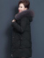 恒源祥羽绒服女2023年冬装外套中长款时尚洋气40岁中年人服装百搭外穿 黑色 XL 80-105斤