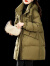 拉蒂奢品（RATILUX）奢侈更好的品牌羽绒服女中长款2023冬季新款小个子加厚白鸭绒外套 咖绿 M