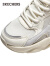 斯凯奇（Skechers）踏浪小白鞋情侣鞋透气男女学院风运动鞋118321/117364 女款-自然色/多彩色/NTMT 35.5