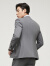 雅戈尔西服男士春夏套西229款套西上衣纯色正装西服3色可选 灰色 170/92A