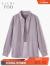 爱居兔24夏季新柔软舒适休闲时尚针织衫吊带两件式长袖衬衫ENEAJ2P006A 灰紫06 155/80A/S