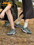 Jeep吉普男女情侣款徒步登山鞋2024新款户外织物透气夏季休闲运动鞋 牛油果绿 42