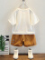 南极人（Nanjiren）男童套装夏季新款儿童衣服洋气时尚印花短袖两件套儿童帅气夏装 白色 130码建议120-130cm7-8岁