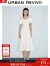 UR2024夏季新款女装都市魅力肌理感镂空V领连衣裙UWG740080 本白 M