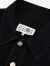 MM6 Maison Margiela【会员95折】缝线设计感两穿牛仔外套翻领复古夹克休闲上衣24新品 900黑色 40