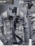 吉普（JEEP）春秋高档男士牛仔外套2024新款韩版修身帅气潮流休闲套装夹克男 深蓝色 2XL/32 (140斤左右