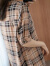 东方鸭夏季韩版棉麻上衣女格子衬衫短袖宽松显瘦纯棉衬衣百搭外套潮 粉格 XL 建议118-128斤