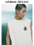 UR【环球菲力猫】2024夏季新款男装棉质刺绣无袖T恤UMV440049 本白 S