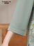 朗诗澜中老年人夏装女妈妈冰丝衬衫洋气奶奶夏季中式开衫套装婆婆上衣服 T368青草绿(单件) 3XL(建议125-135斤)