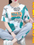 啄木鸟休闲裤女冰丝运动服套装女夏季2023年新款时尚休闲薄款速干跑步 青色 M(推荐80-95斤)