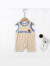 迪士尼（Disney）婴儿衣服夏季莫代尔棉夏季薄款婴儿衣服男女宝宝无袖吊带连体衣外 深棕 66码