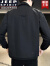 吉普（JEEP）2024春季新款男士工装翻领夹克青年潮流百搭外套薄款舒适休闲上衣 黑色 L（建议95-120斤）