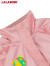拉拉波波春季新款设计感多巴胺粉气质外套女宽松显瘦连帽风衣LBBC-WSDW12 粉红色 M