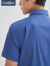 金利来男士衬衫男多色科技新型拒水易打理商务正装短袖衬衣 宝蓝-85 XXL