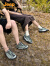 Jeep吉普男女情侣款徒步登山鞋2024新款户外织物透气夏季休闲运动鞋 牛油果绿 42