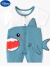 迪士尼（Disney）新生婴儿衣服夏季薄款连体衣宝宝纯棉短袖爬服0一3月满月百天夏装 短袖 小鲨鱼 59cm(59cm)