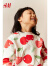 H&M童装女童儿童卫衣2024春季新款加绒保暖印花套衫1216938 浅粉色/心形 150/76