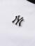 美职棒（MLB）官方 女款基础背心罗纹圆领立体刺绣logo上衣24夏季新款 3FTKB04 纽约洋基队/米白色 S 165/88A