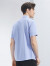 柒牌（SEVEN）【含竹纤维】男装短袖衬衫男2024夏季细条纹休闲商务衬衣